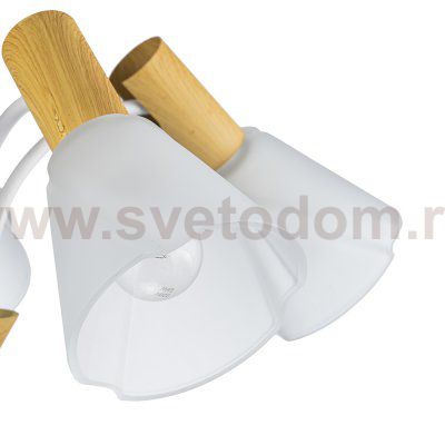 Светильник на штанге Escada 1131/5P E14*40W White/Wood