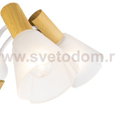 Светильник на штанге Escada 1131/5P E14*40W White/Wood