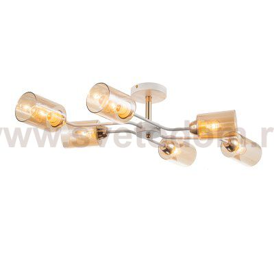 Светильник на штанге Escada 1131/6P E27*60W White/Gold VERTIGO