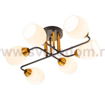 Светильник на штанге Escada 1132/6P E27*60W Black HOPE