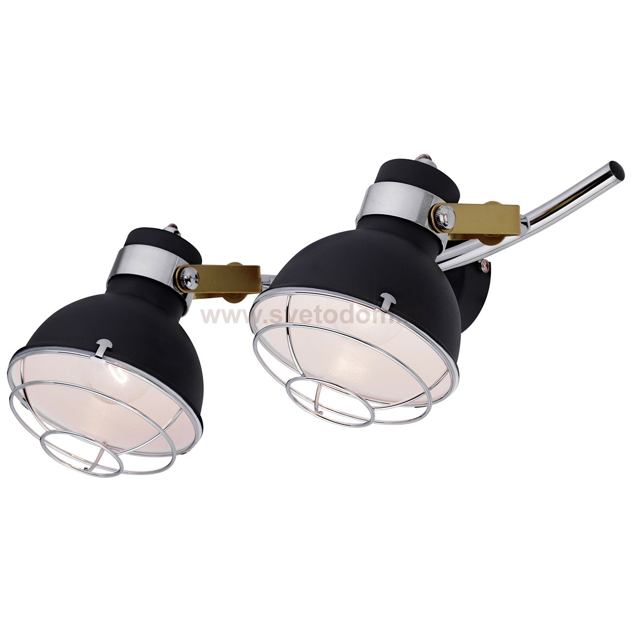 Настенный светильник Escada 1135/2A E14*40W Black/Chrome RETRO