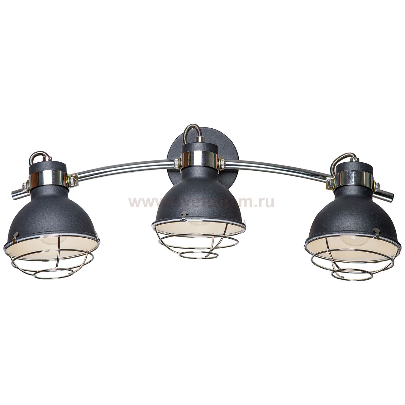 Настенный светильник Escada 1135/3A E14*40W Black/Chrome RETRO