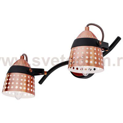 Настенный светильник Escada 1138/2A E14*40W Black/Copper MARTIN
