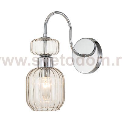 Настенный светильник Escada 1141/1A E14*60W Chrome/Beige GLOSS