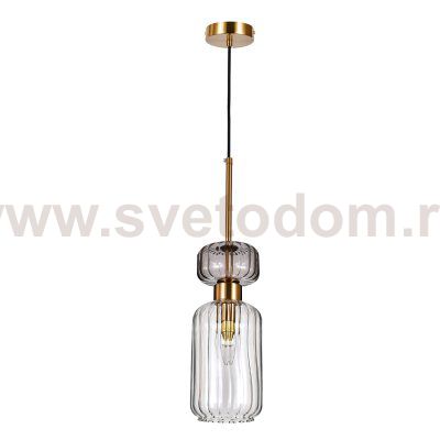 Подвесной светильник Escada 1141/1S E14*60W Antique copper/Smoke/Clear