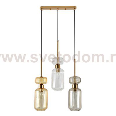 Подвесной светильник Escada 1141/3S E14*60W Beige/Clear/Amber