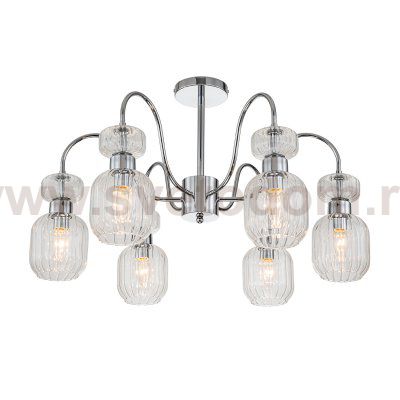 Светильник на штанге Escada 1141/6PL E14*60W Chrome/Clear GLOSS