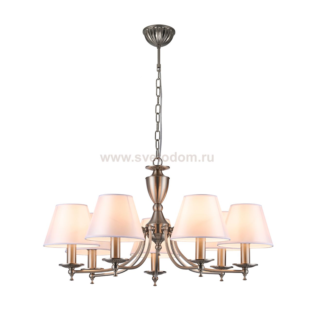 Подвесной светильник Escada 1144/7PL E14*40W Satin nickel BOLERO