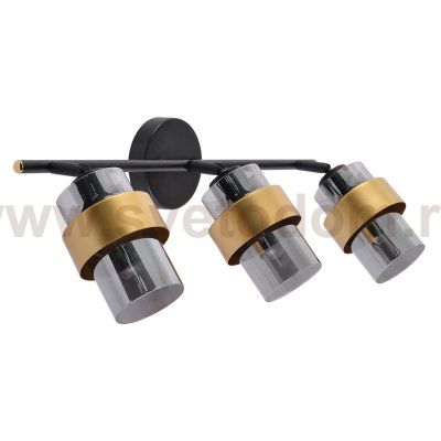 Настенно-потолочный свет Escada 1169/3A E14*40W Black/Gold