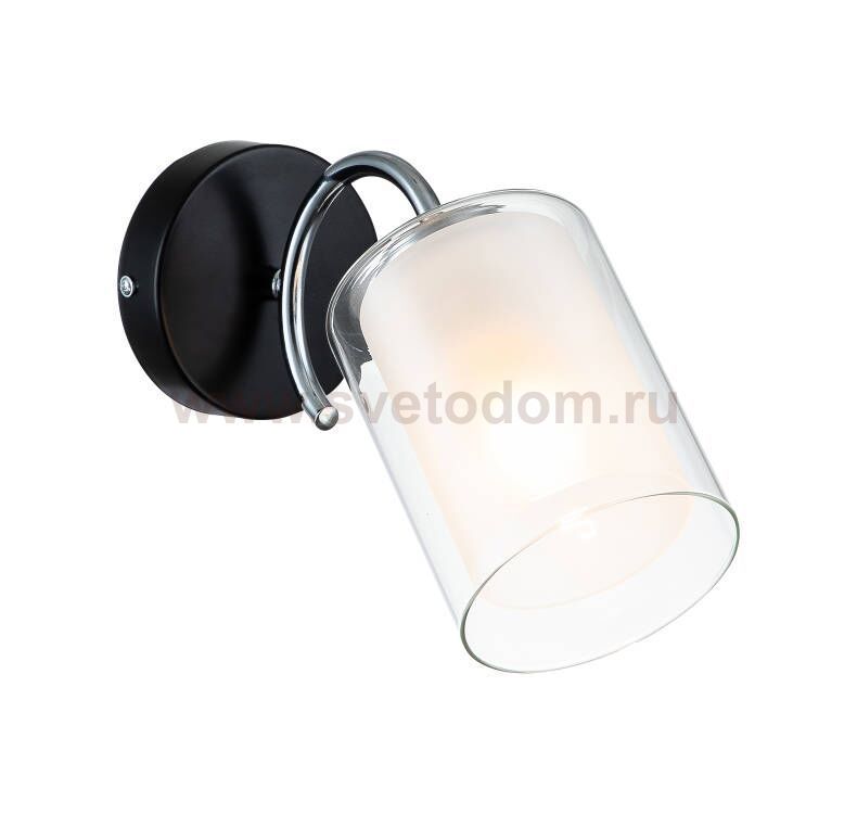 Настенный светильник Escada 1170/1A E27*60W Chrome/Black MELL