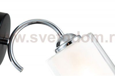 Настенный светильник Escada 1170/1A E27*60W Chrome/Black MELL