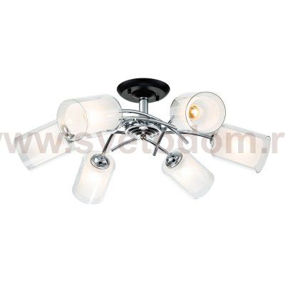 Потолочный светильник Escada 1170/6P E27*60W Chrome/Black