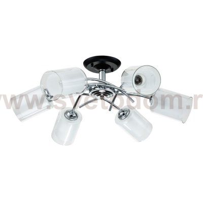 Потолочный светильник Escada 1170/6P E27*60W Chrome/Black