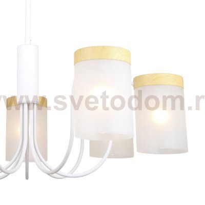 Светильник на штанге Escada 1172/7P E14*40W White/Wood