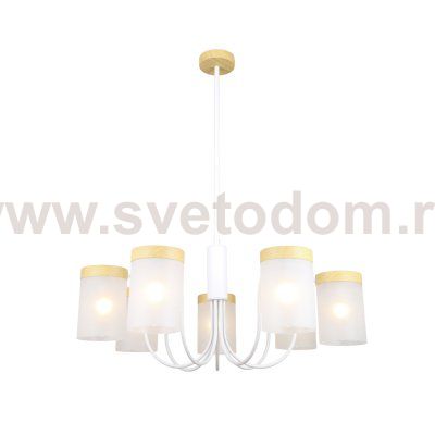 Светильник на штанге Escada 1172/7P E14*40W White/Wood