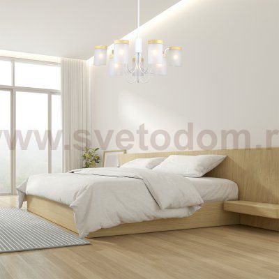 Светильник на штанге Escada 1172/9P E14*40W White/Wood