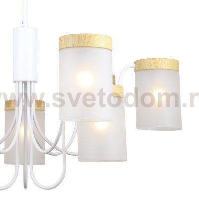 Светильник на штанге Escada 1172/9P E14*40W White/Wood