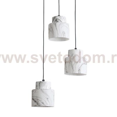 Подвесной светильник Escada 1173/3S E27*60W Black/Marble white