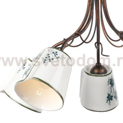 Светильник Escada Albero 168/5PL Red gold/White