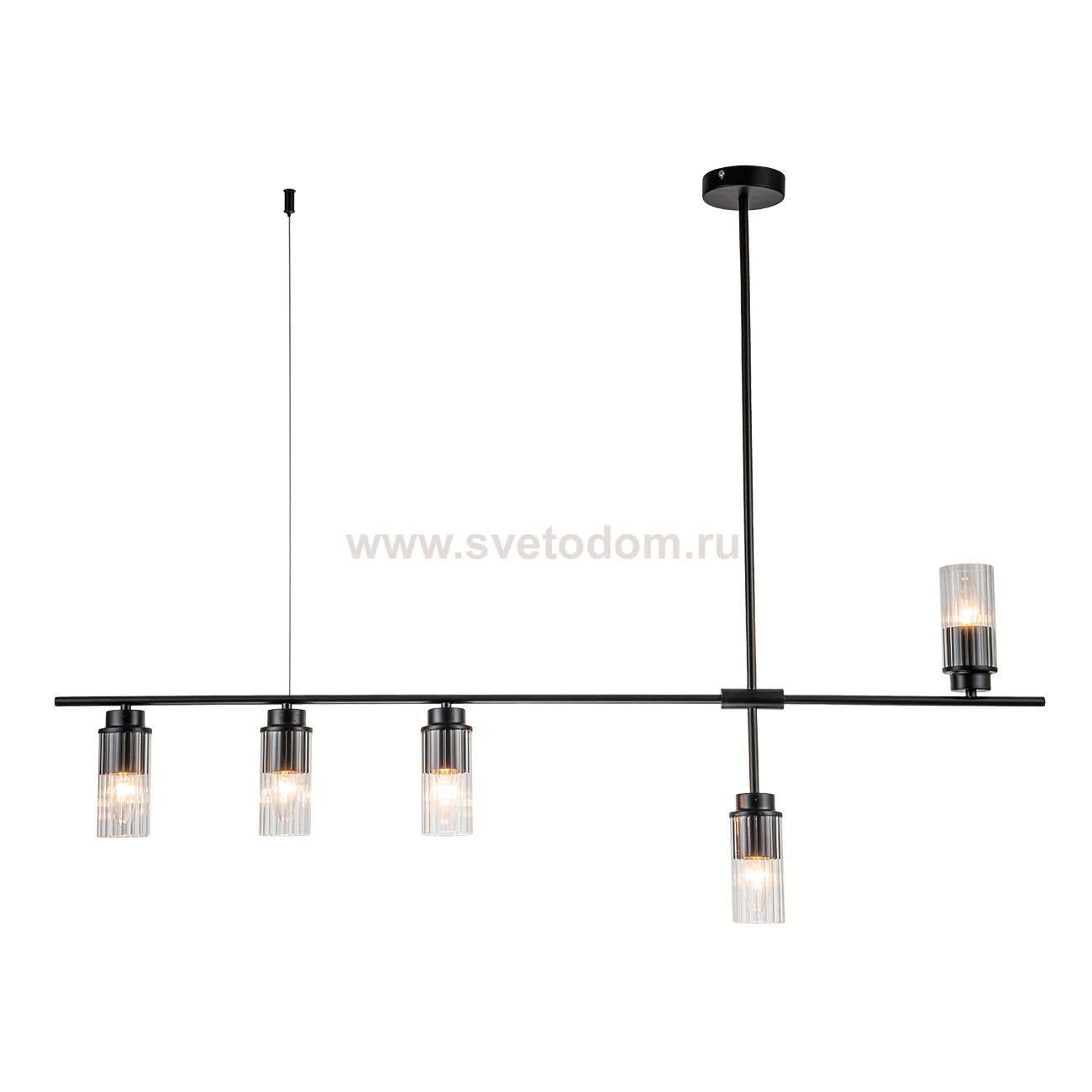 Светильник на штанге Escada 2100/5P E14*40W Black REVERSE