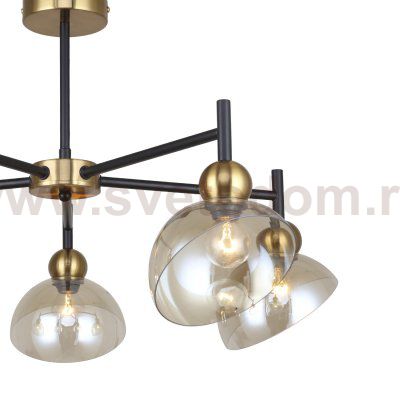 Светильник на штанге Escada 2109/5P E14*40W Black/Brass