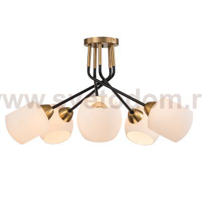 Светильник на штанге Escada 2113/5P E27*40W Copper/Black BOND