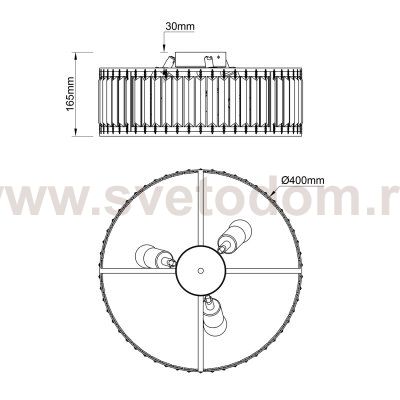 Потолочный светильник Escada 2116/3 E27*40W Gold UNONA