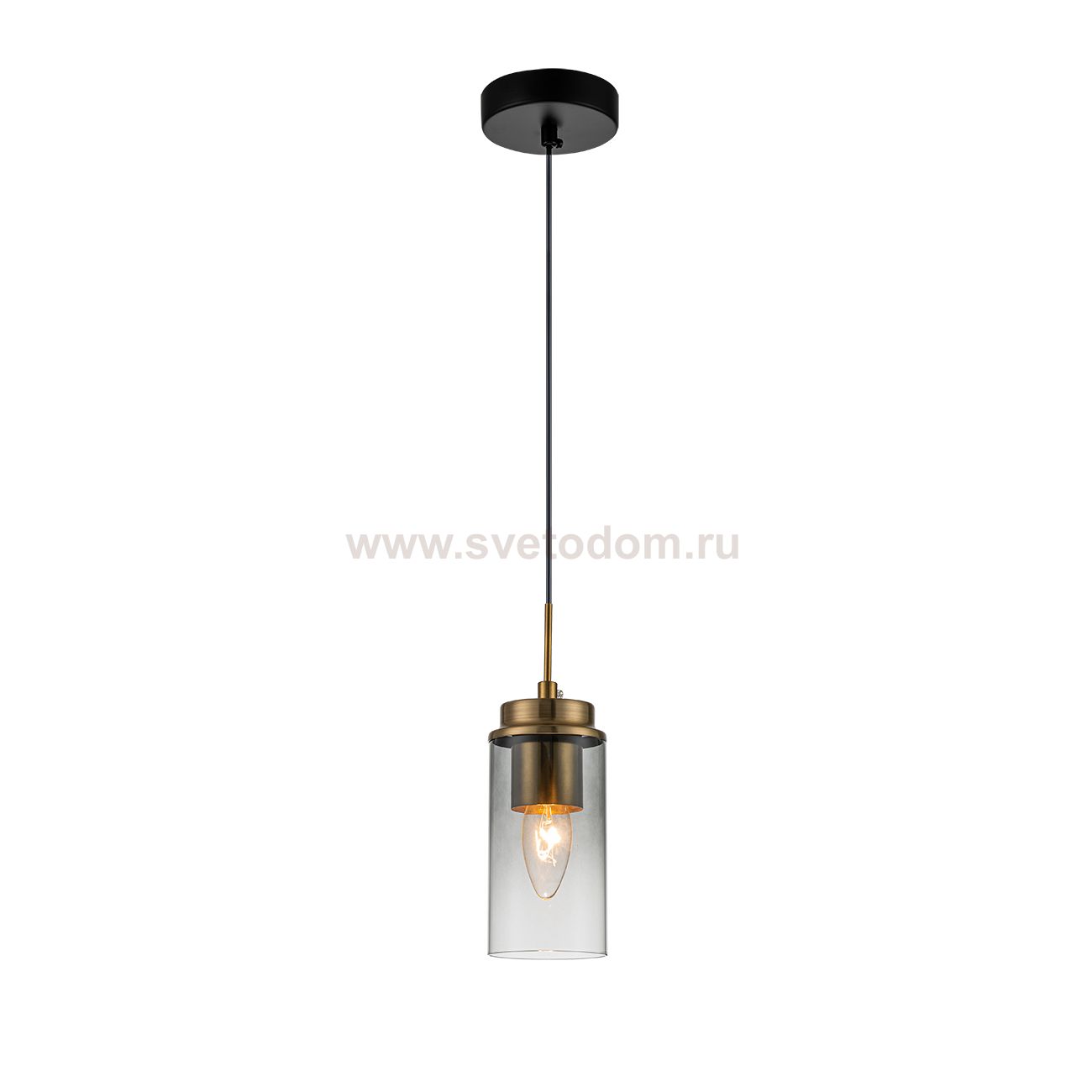 Подвесной светильник Escada 2118/1S E14*40W Black/Brass DINASTY