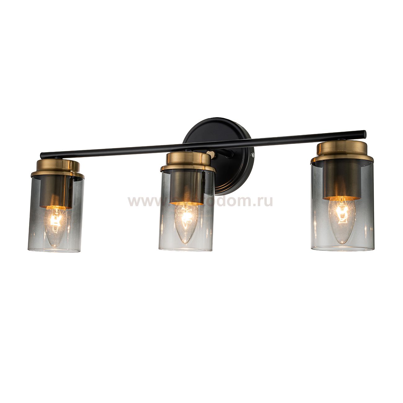 Настенный светильник Escada 2118/3A E14*40W Black/Brass DINASTY