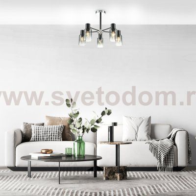 Светильник на штанге Escada 2120/5P E14*40W Black DIVERSITY