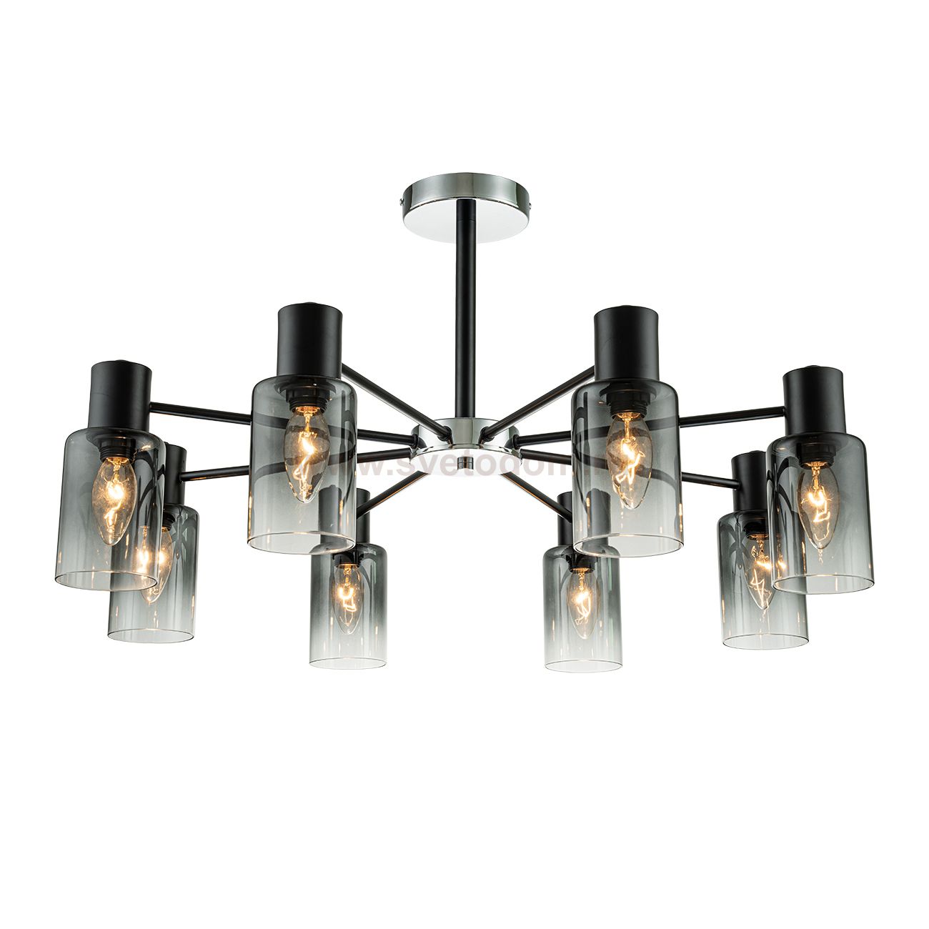 Светильник на штанге Escada 2120/8P E14*40W Black DIVERSITY