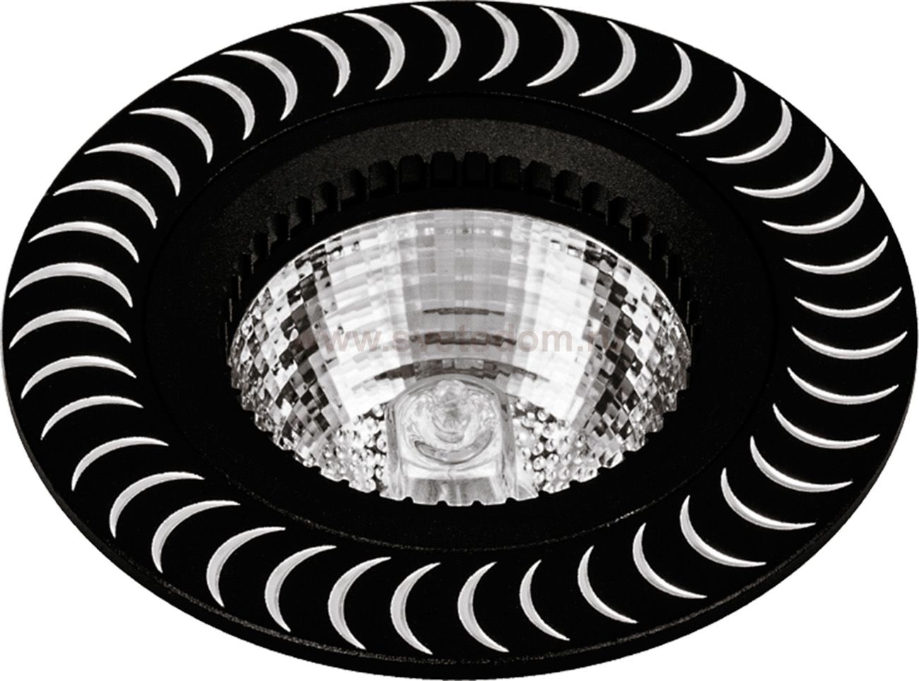 Точечный светильник VENETO GU5.3 002 BK/AL VENETO