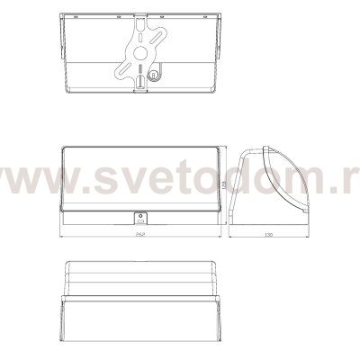 Настенный светильник Escada 30002W/01 LED*30W IP65 White 30002LED