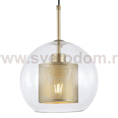 Подвесной светильник Escada 380/1S E27*60W Satin gold ADELINE