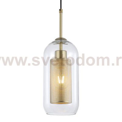 Подвесной светильник Escada 381/1S E27*60W Satin gold