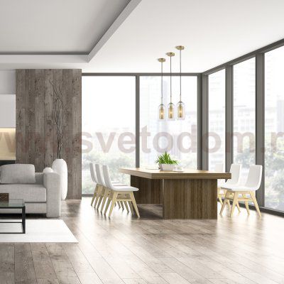 Подвесной светильник Escada 381/1S E27*60W Satin gold
