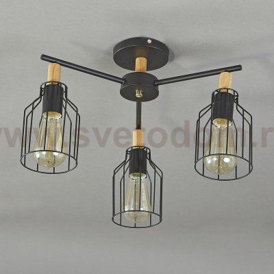 Потолочный светильник Escada 469/3PL E27*60W Black TEXAS