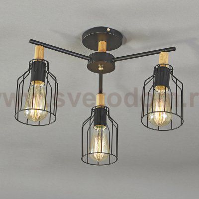 Потолочный светильник Escada 469/3PL E27*60W Black TEXAS