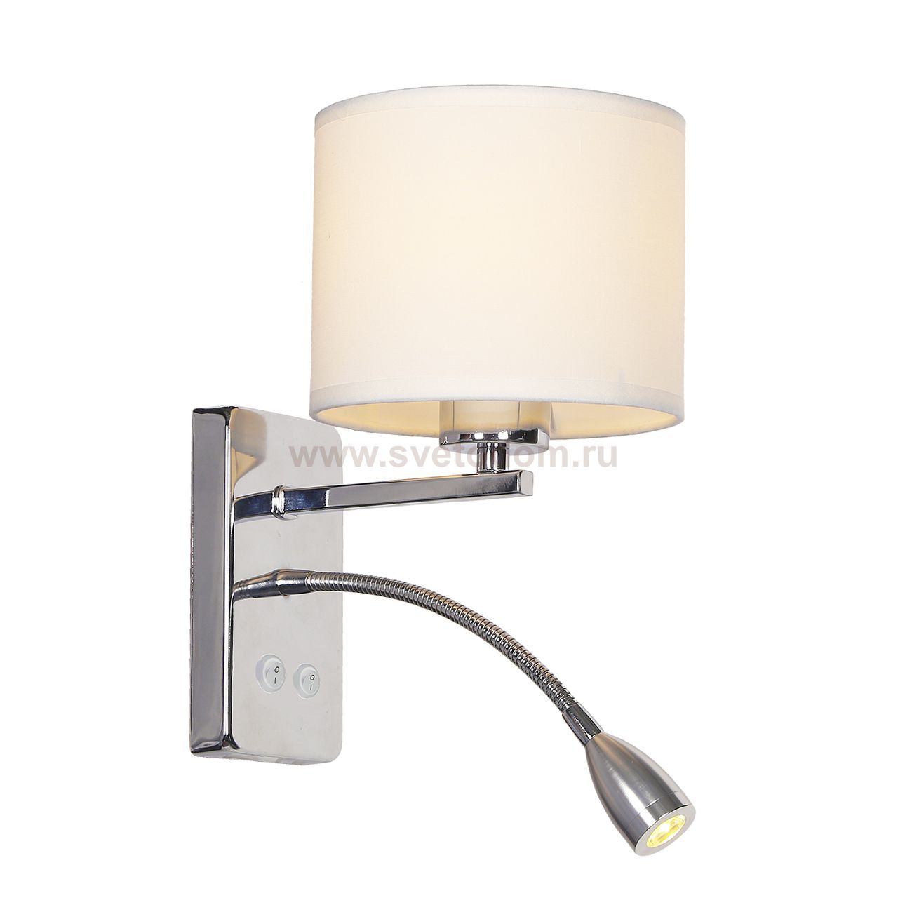 Настенный светильник Escada 552/A LED*1W+E27*60W Chrome/White HOTEL