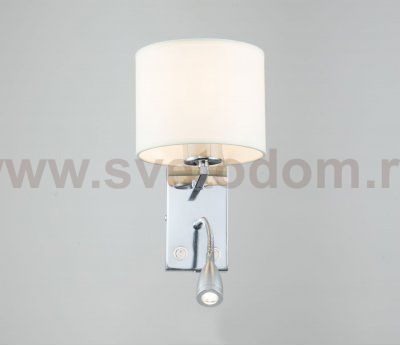 Настенный светильник Escada 552/A LED*1W+E27*60W Chrome/White HOTEL