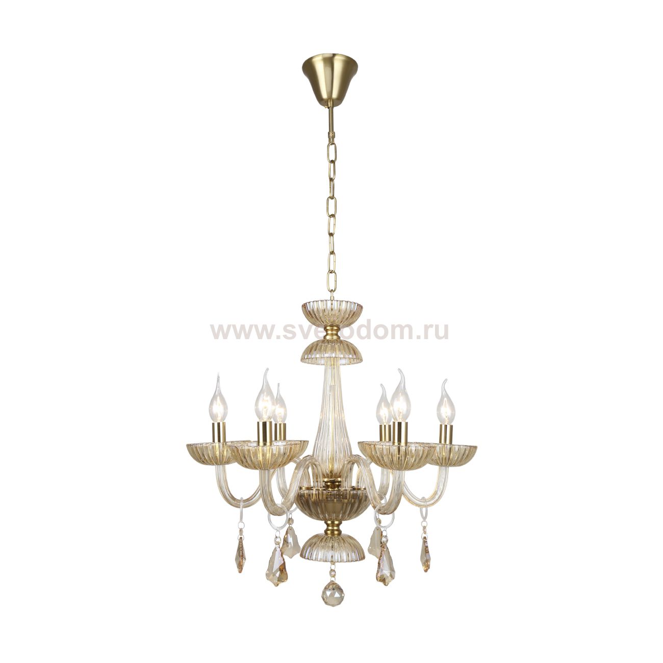 Подвесной светильник Escada 590/6PL E14*40W Gold