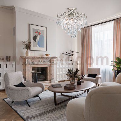 Потолочный светильник Escada 643/4P E27*60W Silver OPHELIA