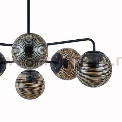 Светильник на штанге Escada 646/6P E27*60W Black TWILIGHT