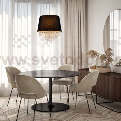 Подвесной светильник Escada 652/5S E27*60W Black CHARM