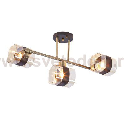 Потолочный светильник Escada 654/3PL E27*60W Gold/Black PLATEAU