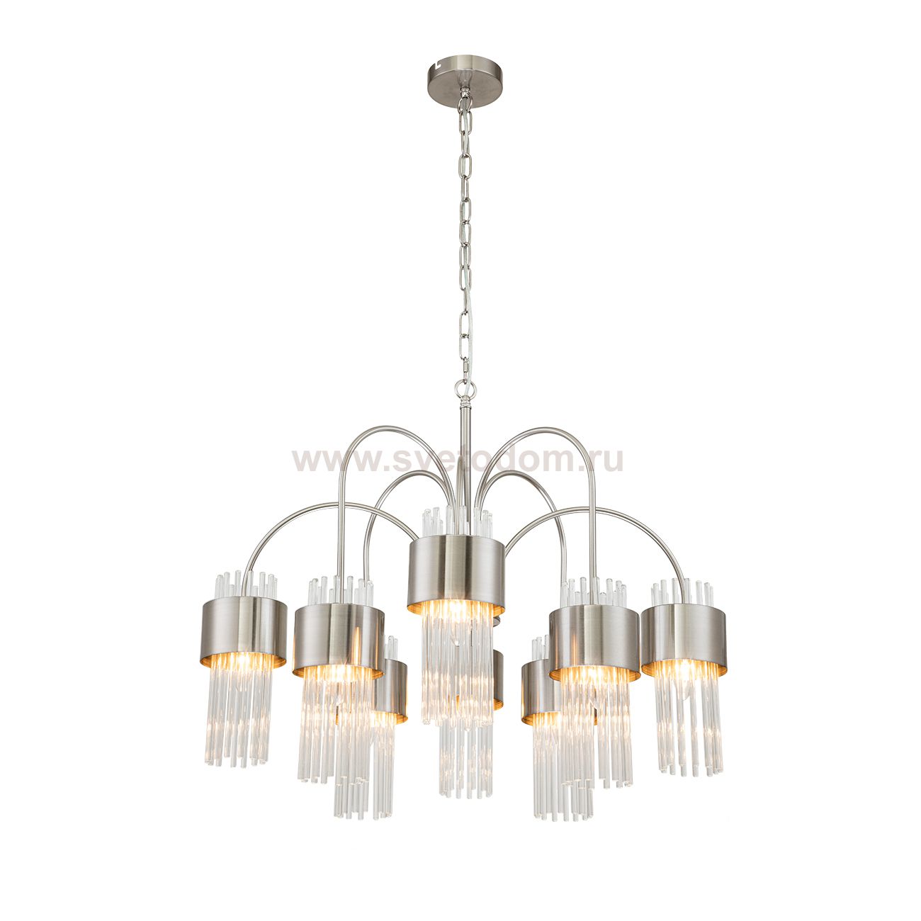 Подвесной светильник Escada 656/8PL E14*40W Satin nickel GARDA