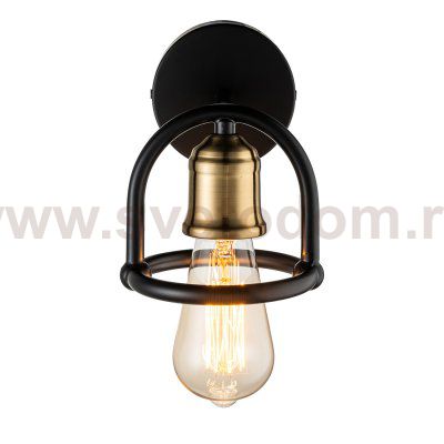 Настенный светильник Escada 659/1A E27*40W Black/Brass