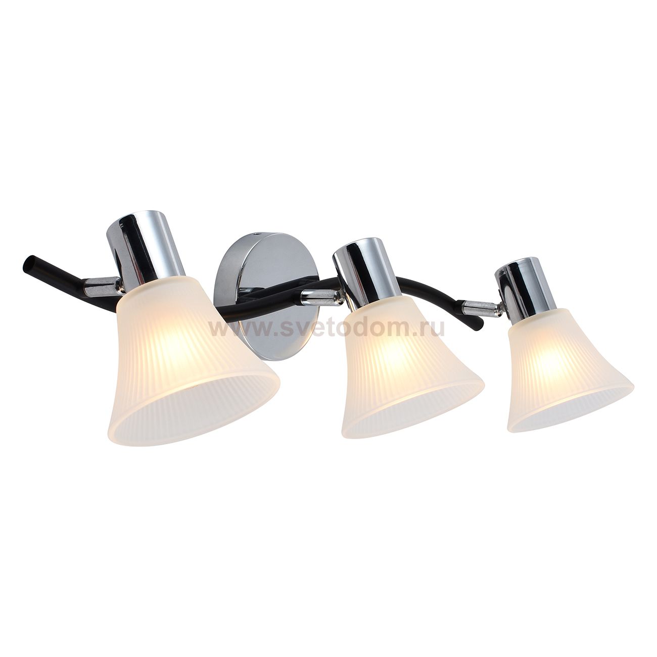 Настенный светильник Escada 661/3P E14*60W Chrome/Black HORN