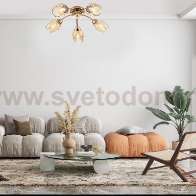 Потолочный светильник Escada 663/5P E14*40W Gold ALLIUM