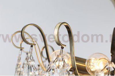 Потолочный светильник Escada 664/8P E14*40W Antique brass WISTERIA